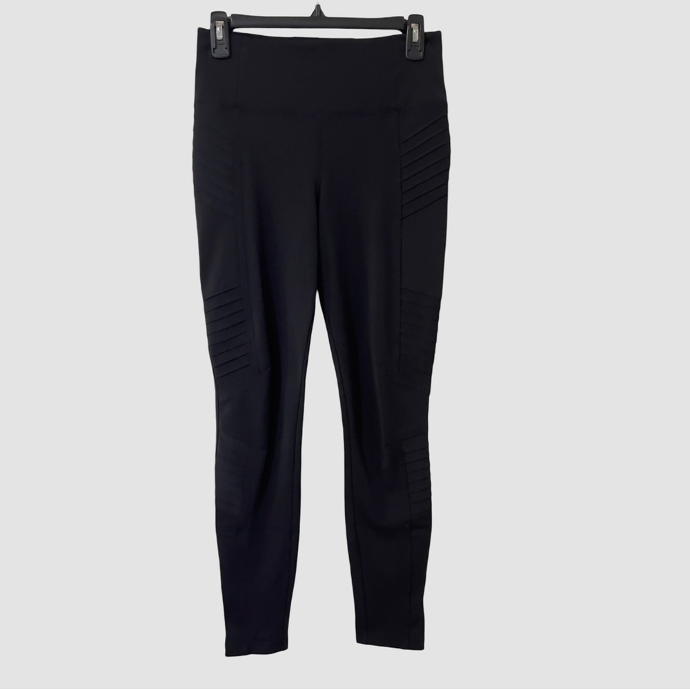 Athleta Delancey Zip Ankle Moto Tight Black Pants S